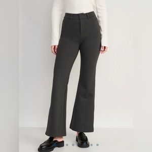 New With Tags Extra High-Waisted Stevie Trouser Flare Pants for Women Gray